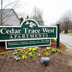exterior view at Cedar Trace located in Greensboro, NC