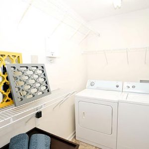 Model unit washing room