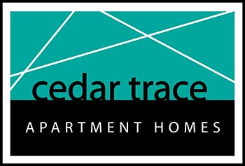 Cedar Trace Apartments logo, link to home